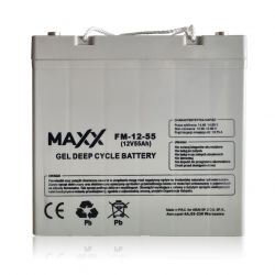 Akumulator żelowy 55Ah [228x137x214]