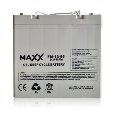 Akumulator żelowy 55Ah [228x137x214]