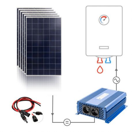 Zestaw do grzania wody w bojlerach 6X275W + MPPT SOLAR BOOST