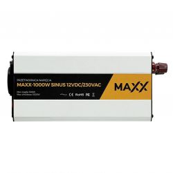 Przetwornica napięcia MAXX 1000W Sinus 12VDC/230VAC [500W/1000W]