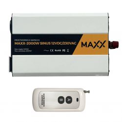 Przetwornica napięcia MAXX 2000W Sinus 12VDC/230VAC [1000W/2000W]