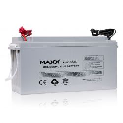 Akumulator żelowy MAXX 150Ah 12V [Kabel 6mm, 2,5m] 484*171*241
