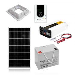 Zestaw solarny 100W MAXX z akumulatorem 80Ah 12/230V 2000W