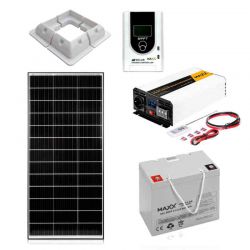 Zestaw solarny 170W MAXX z akumulatorem 80Ah 12/230V 2000W