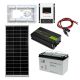 Zestaw fotowoltaiczny 12V 200W z przetwornicą 1500W, akumulatorem 120Ah