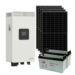 Zestaw off-grid na działkę letniskową 1,54 kWp 4× JA Solar + 2× AGM 120Ah + inwerter Epever 3500W