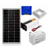 Zestaw fotowoltaiczny OFF-GRID 100W 12V z akumulatorem 80Ah i przetwornicą 600W