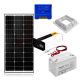Zestaw fotowoltaiczny OFF-GRID 140W 12V z akumulatorem 100Ah i przetwornicą 2000W