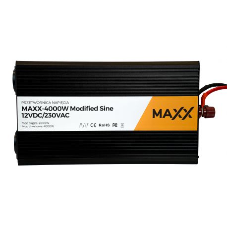 Przetwornica napięcia MAXX 4000W Modified Sine 12VDC/230VAC [2000W/4000W]