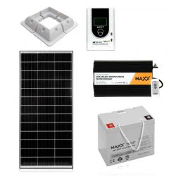Zestaw solarny 140W MAXX z akumulatorem 80Ah 12/230V 2000W