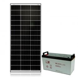 Zestaw fotowoltaiczny 160W z regulatorem PWM 10A