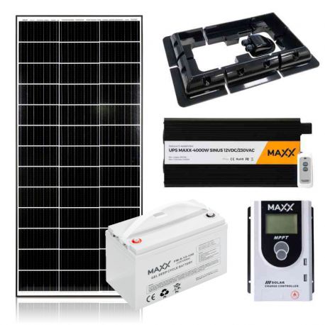 Zestaw fotowoltaiczny OFF-GRID 200W Half-Cut 12V 120Ah UPS 4000W