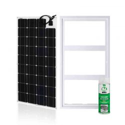 Panel elastyczny 4SUN-FLEX-ETFE-M 100W MAXX + Ramka montażowa 4SUN-100 + 4 uchwyty