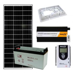 Zestaw fotowoltaiczny OFF-GRID 200W 12V 120Ah i przetwornicą 4000W (UPS)