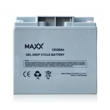 Akumulator żelowy MAXX 20Ah 12V [181*76*167]