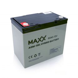 Akumulator AGM-GEL HYBRYDOWY MAXX 60Ah [229*138*205*208]