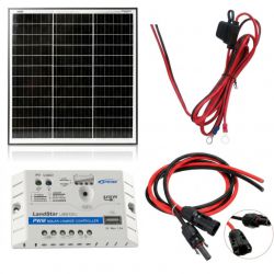 Zestaw zasilania solarnego 55W